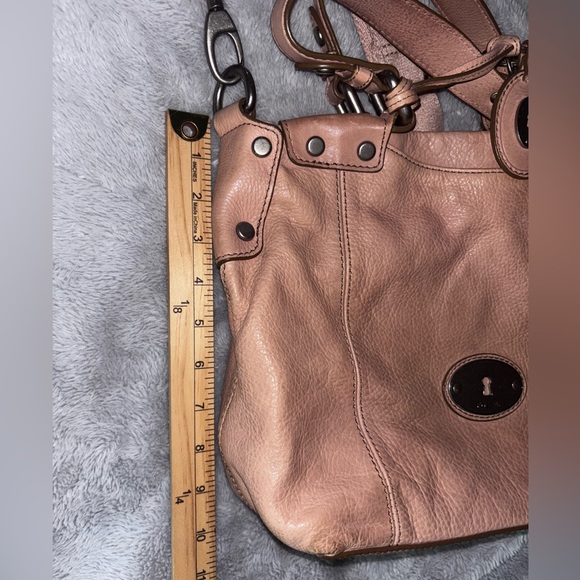 Fossil Blush Pink Leather Key and fob Set - Picture 6 of 12